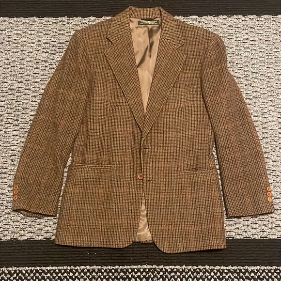 Brooks Brothers 100% Camel Hair Blazer Sport
Coat Plaid Checked Preppy Old Money - Picture 1 of 11